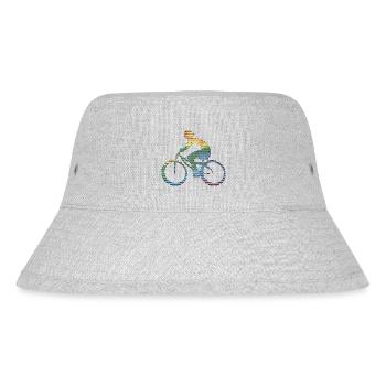 Radfahrer - Stanley/Stella recycelter Bucket Hat - Grau meliert - Vorne