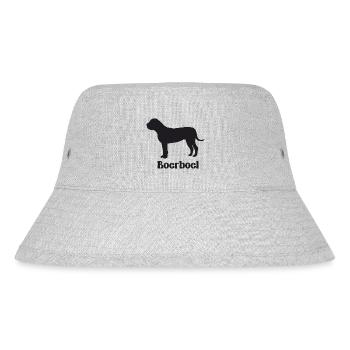 Boerboel Silhouette - Stanley/Stella recycelter Bucket Hat - Grau meliert - Vorne