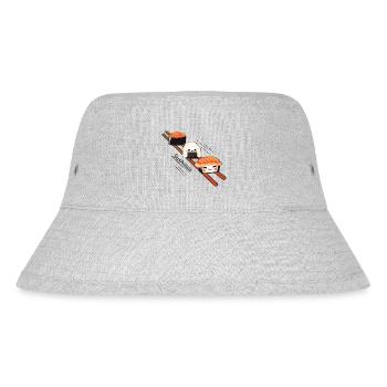 Sushi sliding on Chopstick - Stanley/Stella recycelter Bucket Hat - Grau meliert - Vorne