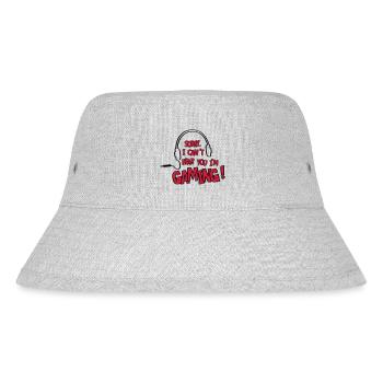 Can't hear you, I'm gaming! online. - Stanley/Stella Recycled Bucket Hat - heather grey - Front
