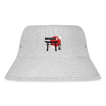 Japan - Stanley/Stella recycelter Bucket Hat - Grau meliert - Vorne