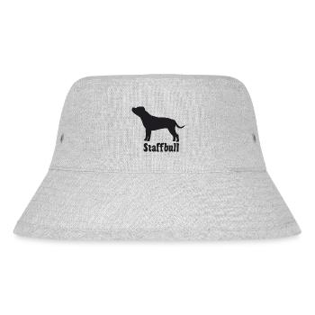 Staffordshire Bullterrier - Stanley/Stella recycelter Bucket Hat - Grau meliert - Vorne