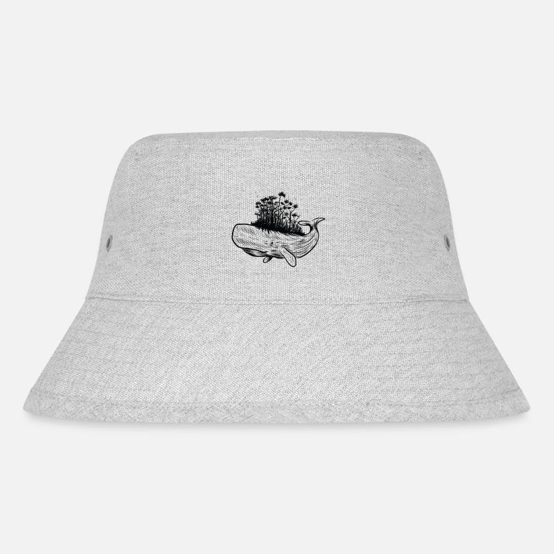 Whale forest - Stanley/Stella Recycled Bucket Hat - heather grey