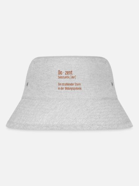 Dozent Dozenten Schule Pädagoge Unterricht - Stanley/Stella recycelter Bucket Hat - Grau meliert