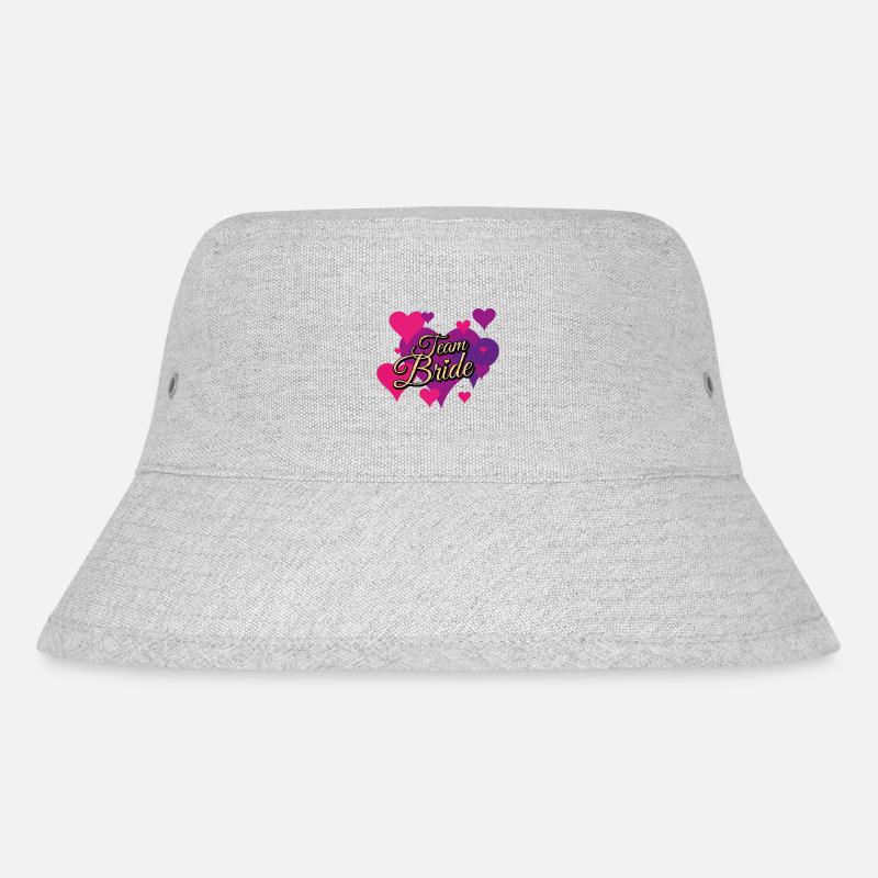 Team Bride Glitter Pattern - Stanley/Stella Recycled Bucket Hat - heather grey