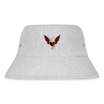 Heart with wings - Stanley/Stella Recycled Bucket Hat - heather grey - Front