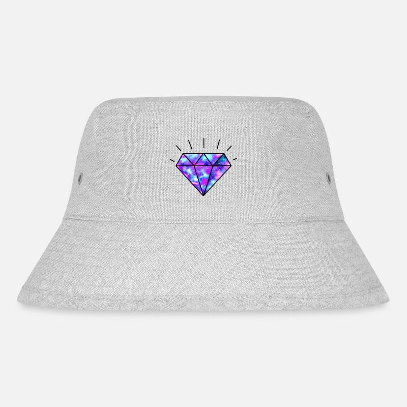 GALAXIE-DIAMANT - Stanley/Stella recycelter Bucket Hat - Grau meliert