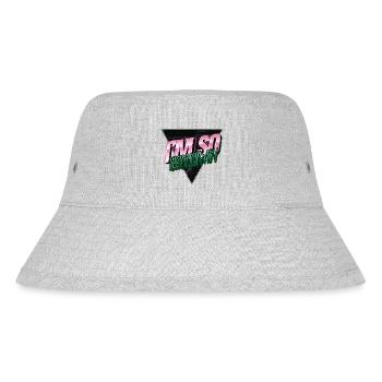 mental health gift barber hair patriarchy birthday - Stanley/Stella recycelter Bucket Hat - Grau meliert - Vorne