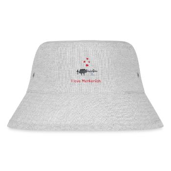 i love merkenich - Stanley/Stella recycelter Bucket Hat - Grau meliert - Vorne