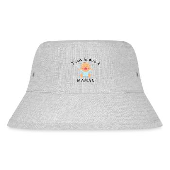 J'vais l'dire à maman, enfant, mère - Bob recyclé Stanley/Stella - gris chiné - Devant