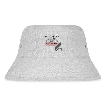 Schaum und Silikon ersetzen Präzision! - Stanley/Stella recycelter Bucket Hat - Grau meliert - Vorne