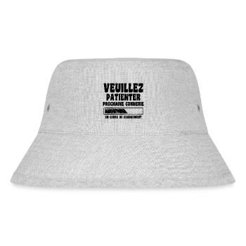 Veuillez Patienter Prochaine Connerie En Cours - Bob recyclé Stanley/Stella - gris chiné - Devant