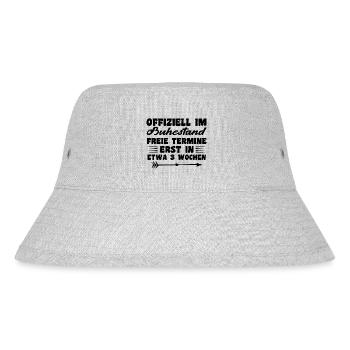 Offiziell Im Ruhestand - Stanley/Stella recycelter Bucket Hat - Grau meliert - Vorne