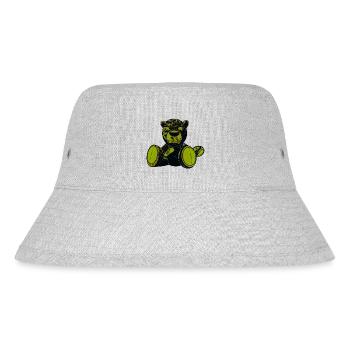 Creepy Teddy Green - Stanley/Stella recycelter Bucket Hat - Grau meliert - Vorne