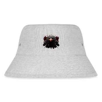 Adler Adlerkopf Steinadler Design - Stanley/Stella recycelter Bucket Hat - Grau meliert - Vorne