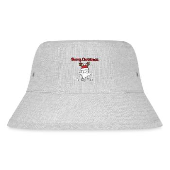 Merry Christmas to my Boo / Christmas motif sweet - Stanley/Stella Recycled Bucket Hat - heather grey - Front