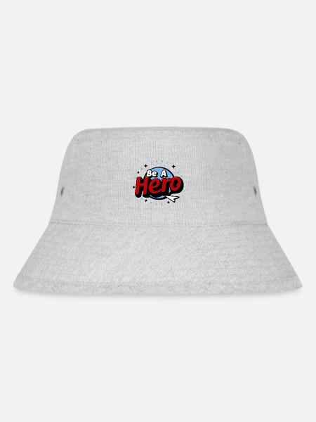 BE A HERO - Stanley/Stella Recycled Bucket Hat - heather grey