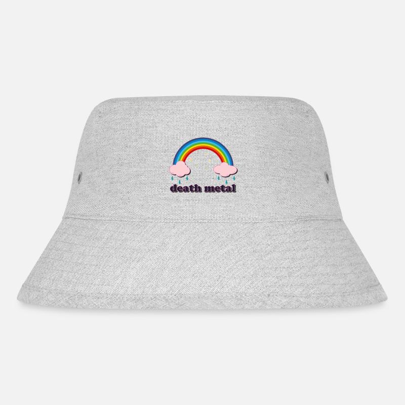 Death Metal Regenbogen - Stanley/Stella recycelter Bucket Hat - Grau meliert