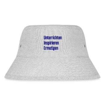 Teaching Inspiring Encouraging - Stanley/Stella Recycled Bucket Hat - heather grey - Front