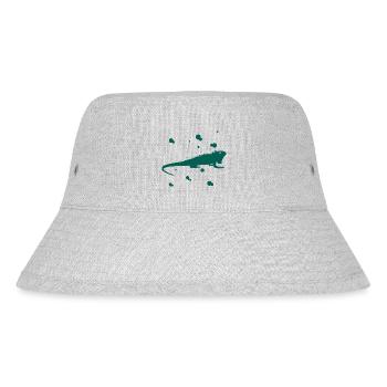 Bearded dragon - amphibian animal - Stanley/Stella Recycled Bucket Hat - heather grey - Front