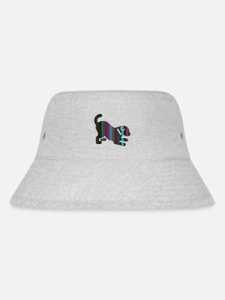 Welpe - Stanley/Stella recycelter Bucket Hat - Grau meliert