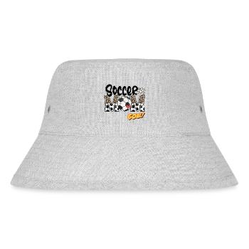 SOCCER MOM GOAL - Stanley/Stella Recycled Bucket Hat - heather grey - Front