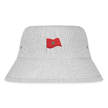 Drapeau du Maroc - Bob recyclé Stanley/Stella - gris chiné - Devant