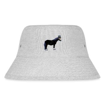 Mittelalter Pest Pferd Pferde Ross Gaul Halloween - Stanley/Stella recycelter Bucket Hat - Grau meliert - Vorne