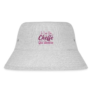 Je Suis Une Cheffe Qui Déchire - Bob recyclé Stanley/Stella - gris chiné - Devant