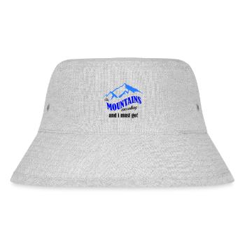 mountains are calling copy - Stanley/Stella Recycled Bucket Hat - heather grey - Front