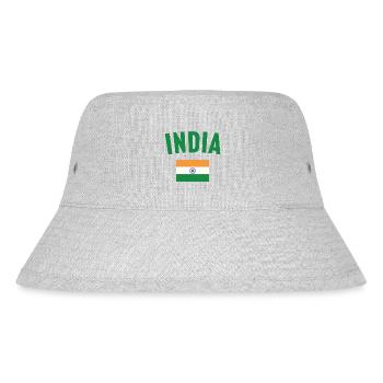 Drapeau de l’Inde - Bob recyclé Stanley/Stella - gris chiné - Devant