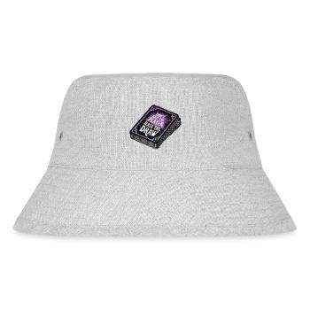 Hasse nicht den Spieler, hasse die Auslosung - Stanley/Stella recycelter Bucket Hat - Grau meliert - Vorne
