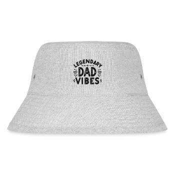 Legendäre Dad-Vibes - Stanley/Stella recycelter Bucket Hat - Grau meliert - Vorne