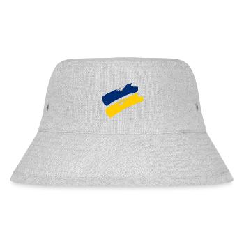 Lower Austria Flag - Brush Stripes - Stanley/Stella Recycled Bucket Hat - heather grey - Front