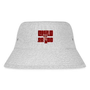 Kind Gottes - Stanley/Stella recycelter Bucket Hat - Grau meliert - Vorne
