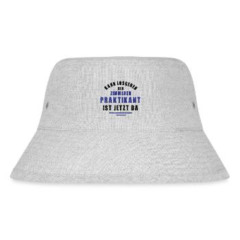 Praktikant Zimmerer Praktikum Zimmerei Tischler - Stanley/Stella recycelter Bucket Hat - Grau meliert - Vorne