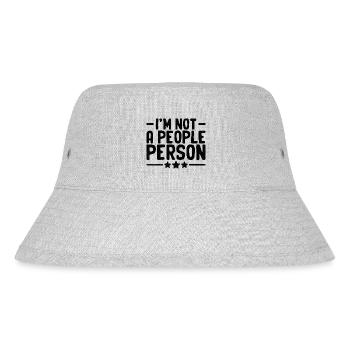 I'm Not A People Person Sayings For Introverts - Stanley/Stella Recycled Bucket Hat - heather grey - Front