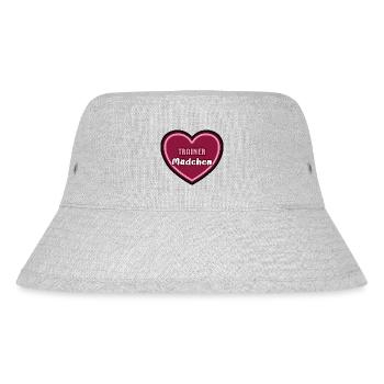 Trainer Mädchen Trainerin Girls Mannschaft Coach - Stanley/Stella recycelter Bucket Hat - Grau meliert - Vorne