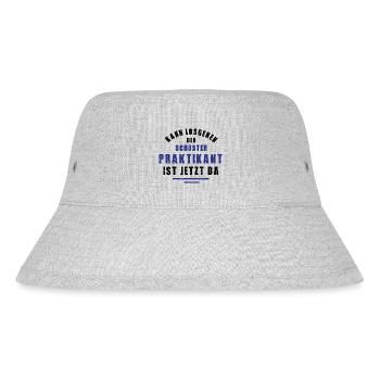 Praktikant Schuster Praktikum Schusterei Danke - Stanley/Stella recycelter Bucket Hat - Grau meliert - Vorne