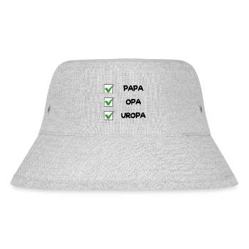 UROPA Checkliste - Stanley/Stella recycelter Bucket Hat - Grau meliert - Vorne