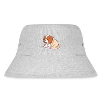 Chiot dormeur sous couverture - Bob recyclé Stanley/Stella - gris chiné - Devant