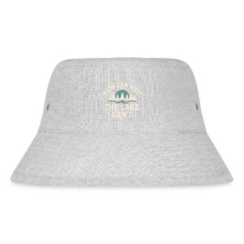 Der See kann es kaum erwarten - Stanley/Stella recycelter Bucket Hat - Grau meliert - Vorne