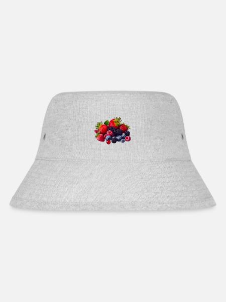 Beeren - Stanley/Stella recycelter Bucket Hat - Grau meliert
