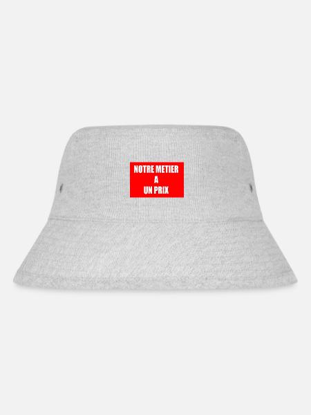 Unser Beruf hat seinen Preis - Stanley/Stella recycelter Bucket Hat - Grau meliert