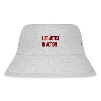Artists of life in action - Stanley/Stella Recycled Bucket Hat - heather grey - Front
