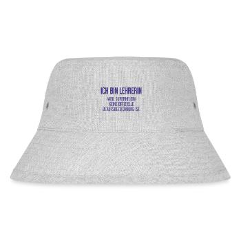 Lehrerin - Mein offizieller Superhelden-Beruf! - Stanley/Stella recycelter Bucket Hat - Grau meliert - Vorne