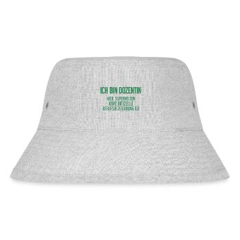 Dozentin - Mein offizieller Superhelden-Beruf! - Stanley/Stella recycelter Bucket Hat - Grau meliert - Vorne