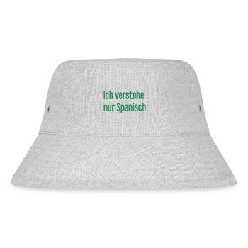 I only understand Spanish - Stanley/Stella Recycled Bucket Hat - heather grey - Front