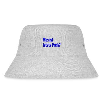 Was ist letzte Preis? - Stanley/Stella recycelter Bucket Hat - Grau meliert - Vorne