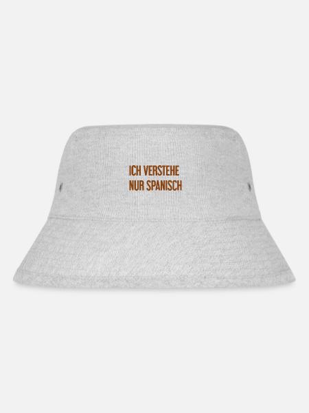I only understand Spanish - Stanley/Stella Recycled Bucket Hat - heather grey
